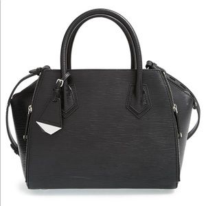 Rebecca Minkoff Mini Perry Black Satchel Purse Handbag